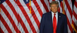 Der republikanische Präsidentschaftskandidat und ehemalige US-Präsident Donald Trump während einer politischen Veranstaltung in Iowa (Archivbild vom 15. Januar 2024).