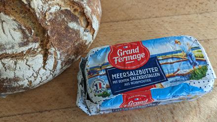 Handgeschlagene Französische Butter demi sel.Credit: Bernd Matthies