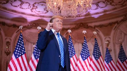 Donald Trump bei der Wahlparty in seinem Anwesen Mar-a-Lago.