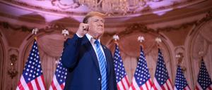 Donald Trump bei der Wahlparty in seinem Anwesen Mar-a-Lago.