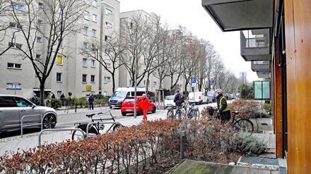 Das Haus (links) in der Sebastianstraße, in dem Daniela Klette wohnte. 