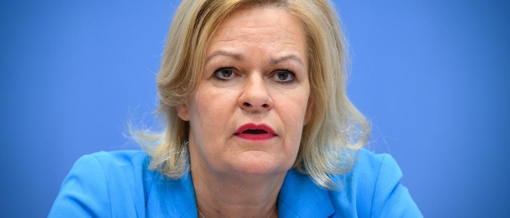 Nancy Faeser (SPD), Bundesministerin für Inneres und Heimat.