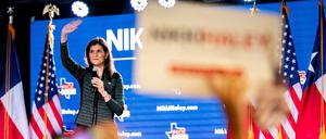 Die US-Republikanerin Nikki Haley bei einer Veranstaltung in Spring, Texas.