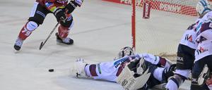 Beim 1:5 in Bremerhaven am 7. Januar hatten die Eisbären klar das Nachsehen.