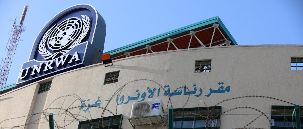 Das Hauptquartier der United Nations Relief and Works Agency (UNRWA) in Gaza.