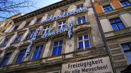 Das „Tuntenhaus“ in der Berliner Kastanienallee.