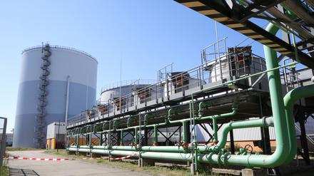 Das Heizkraftwerk Süd in Potsdam produziert Strom und Fernwärme. 