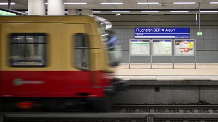 Der Bahnhof des Flughafens Berlin Brandenburg. 