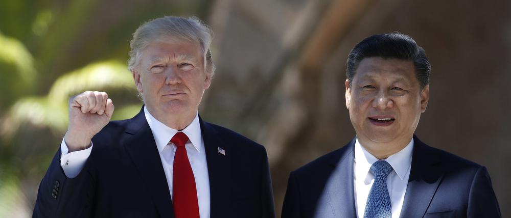 Treffen 2017 in Mar-a-Lago: Donald Trump, der damalige Präsident der USA, und Chinas Staats- und Parteichef Xi Jinping.