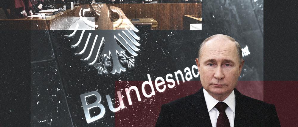 In einem fensterlosen und angeblich abhörsicheren Saal des Berliner Kammergerichts findet seit Dezember 2023 der BND-Prozess statt.