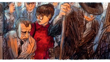 Eine Seite aus Joris Mertens’ „Beatrice“.
