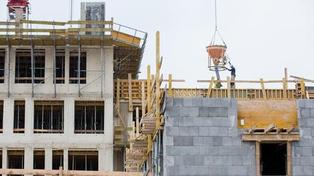 Neue Wohnungen werden in Nordrhein-Westfalen gebaut.
