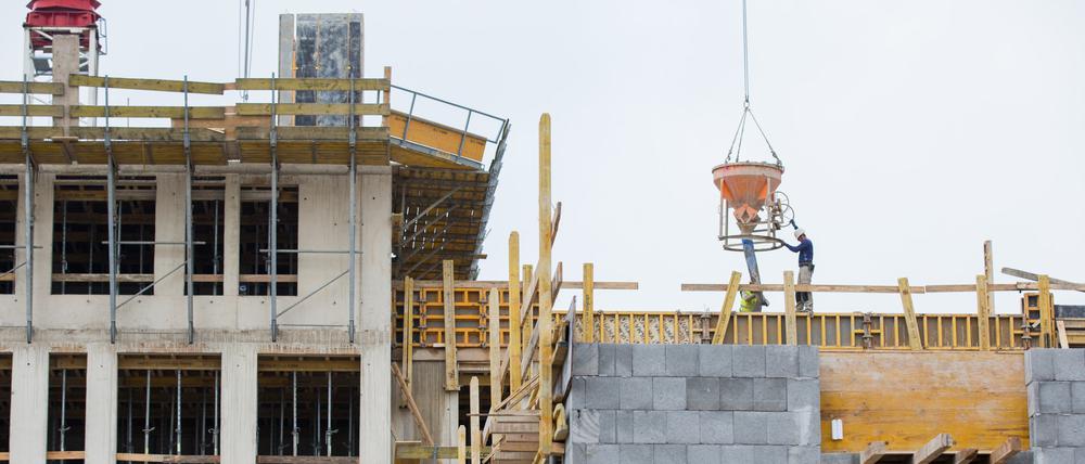 Neue Wohnungen werden in Nordrhein-Westfalen gebaut.