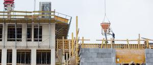 Neue Wohnungen werden in Nordrhein-Westfalen gebaut.