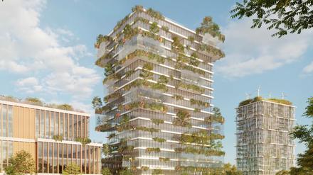 So hätte das gescheiterte Hochhaus-Projekt im Ernst-Thälmann-Park in Berlin-Prenzlauer Berg wohl ausgesehen.