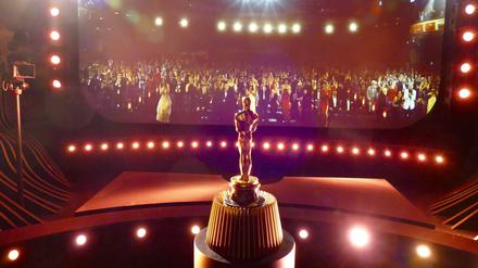 Im Academy Museum können Besucher im Oscar-Simulator ihren Goldjungen entgegennehmen.
