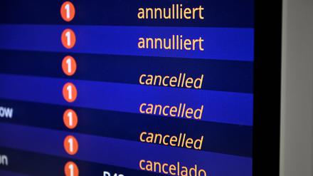 Das Bodenpersonal der Lufthansa streikte. 