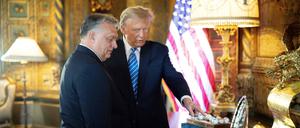 Donald Trump mit Viktor Orban.