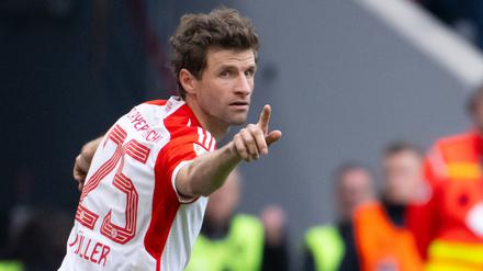 Fingerzeig. Thomas Müller gehörte beim 8:1 gegen Mainz zu den Torschützen.