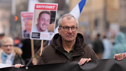 Volker Beck bei einer Demonstration gegen Antisemitismus in Berlin.