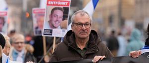 Volker Beck bei einer Demonstration gegen Antisemitismus in Berlin.