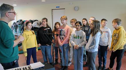 Das Projekt Blockbox der Musikschule-Marzahn Hellersdorf mit Kindern der Grundschule an der Geißenweide. 