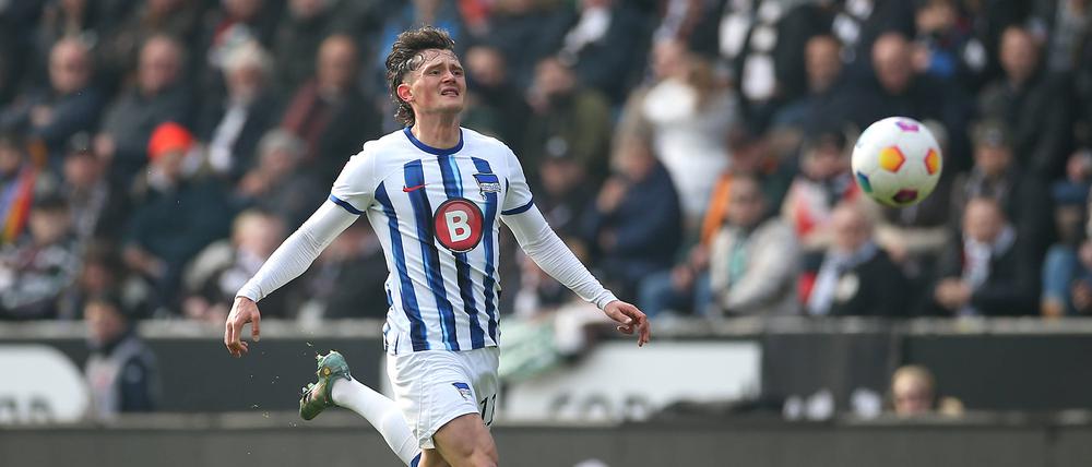 Bei Herthas Fabian Reese funktionierte gegen den FC St. Pauli fast nichts mit Ball.