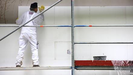 Wärmedämmung an altem Gebäude