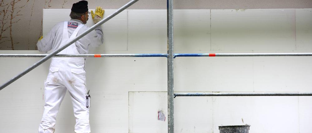 Wärmedämmung an altem Gebäude
