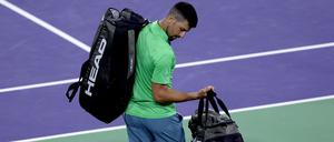 Novak Djokovic musste in Indian Wells schon nach Runde drei seine Taschen packen.
