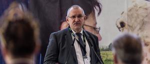 Henrik Wendorff, Präsident des Landesbauernverbandes Brandenburg, spricht beim Landesbauerntag des Landesbauernverbandes Brandenburg.