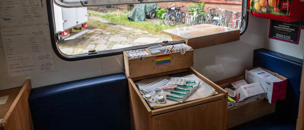 Ein Fahrzeug für sicheren Drogenkonsum. Der steigt in Berlin seit Jahren an.
