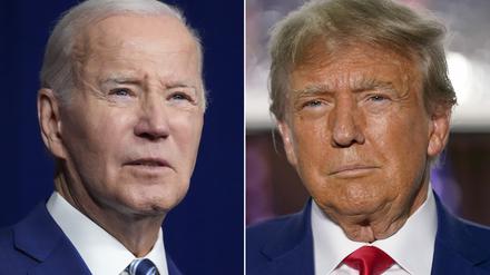 Joe Biden und Donald Trump.