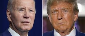 Die US-Präsidentschaftskandidaten Joe Biden und Donald Trump leisten sich immer wieder Versprecher.