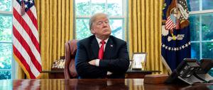 Donald Trump im Oval Office des Weißen Hauses (Archivbild vom 10. Oktober 2018).