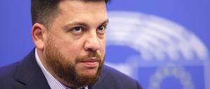 Leonid Wolkow, enger Mitarbeiter von Alexej Nawalny, im Europäischen Parlament.