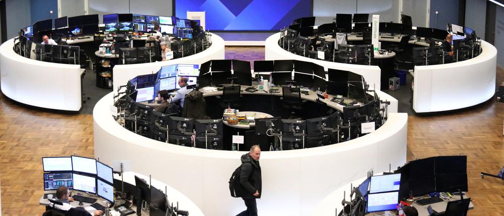Die Grafik des Deutschen Aktienindex DAX an der Börse in Frankfurt.