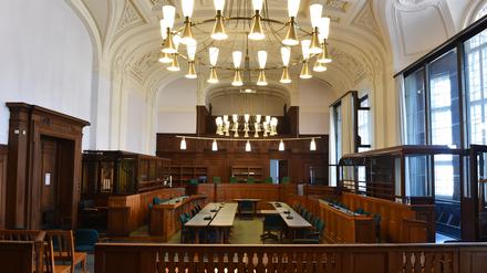 Der Saal 700 im Kriminalgericht Moabit.