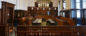 Der Saal 700 im Kriminalgericht Berlin-Moabit.