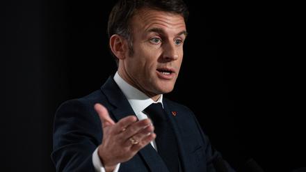 Präsident Emmanuel Macron 