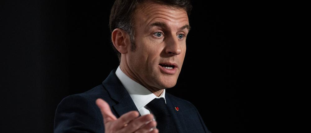 Präsident Emmanuel Macron 
