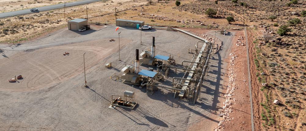 Kompressorstation für LNG in Spanish Valley, nahe Moab, Utah, USA.