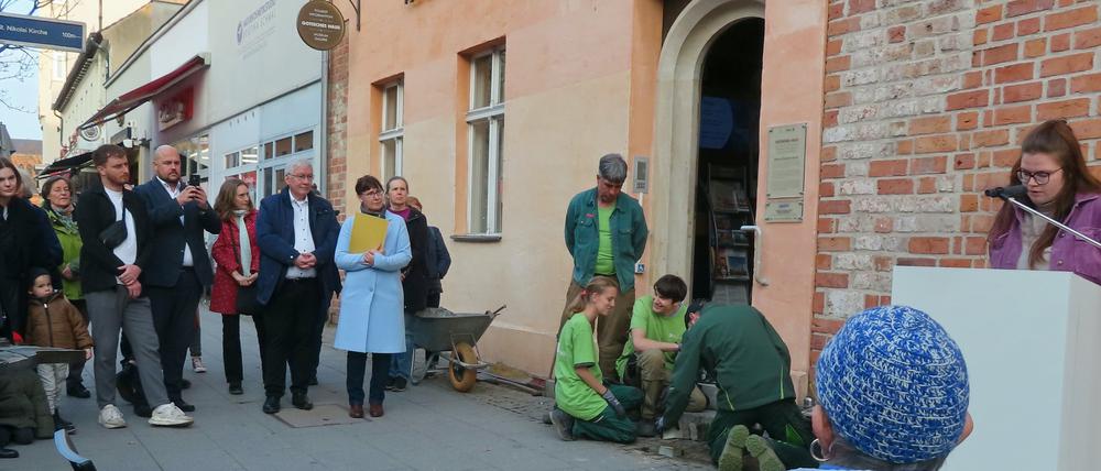 Stolpersteinverlegung Berlin-Spandau Gotisches Haus Fotos: Martin Müller