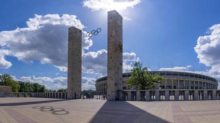 Das Olympiastadion wird umgebaut.
