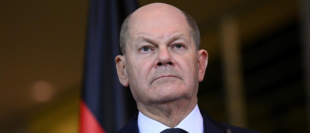 Der Bundeskanzler Olaf Scholz (SPD).