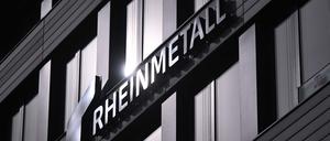 Das Logo von Rheinmetall.