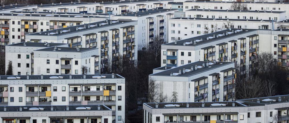 Sozialer Wohnraum in Marzahn und Hellersdorf, aufgenommen in Berlin, 08.03.2021. Berlin Deutschland *** Social housing in Marzahn and Hellersdorf, taken in Berlin, 08 03 2021 Berlin Germany Copyright: xFlorianxGaertner/photothek.dex