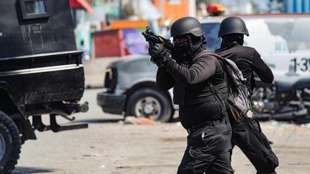 Polizisten in Haiti