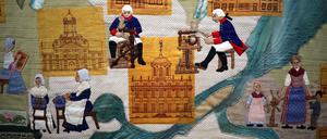 „Textilstadt Potsdam“ ist der letzte gemeinschaftlich gefertigte Wandbehang des Textilzirkels.