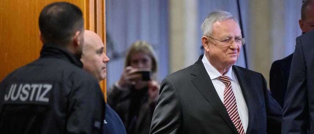 Martin Winterkorn, ehemaliger Vorstandsvorsitzender der Volkswagen AG, bei einem Musterprozess zur Dieselaffäre im Februar.